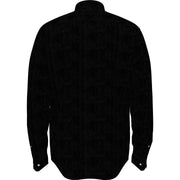 Delave Linen Button-Down Shirt (True Black) 