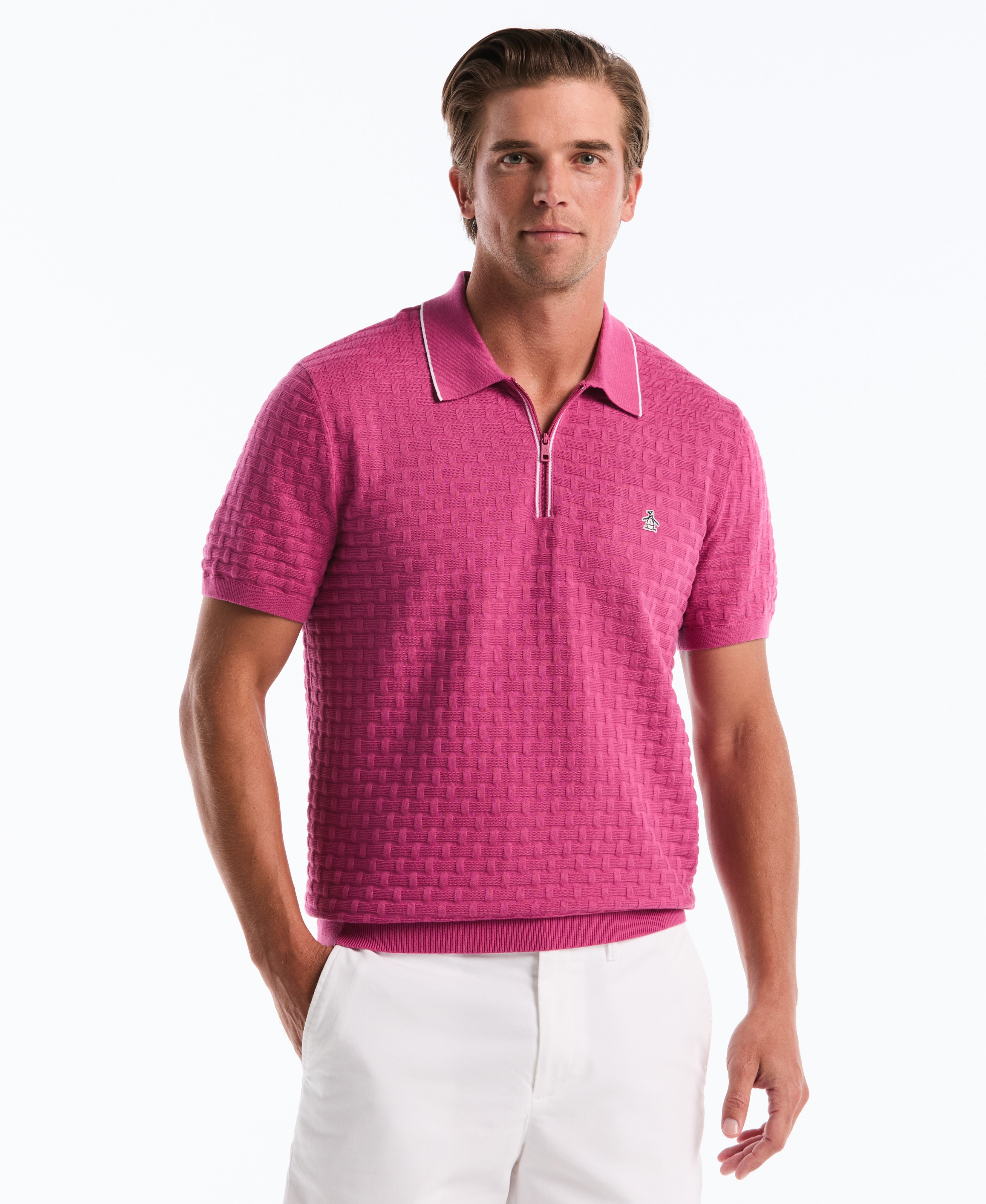 Links Quarter Zip Sweater Polo – Original Penguin US