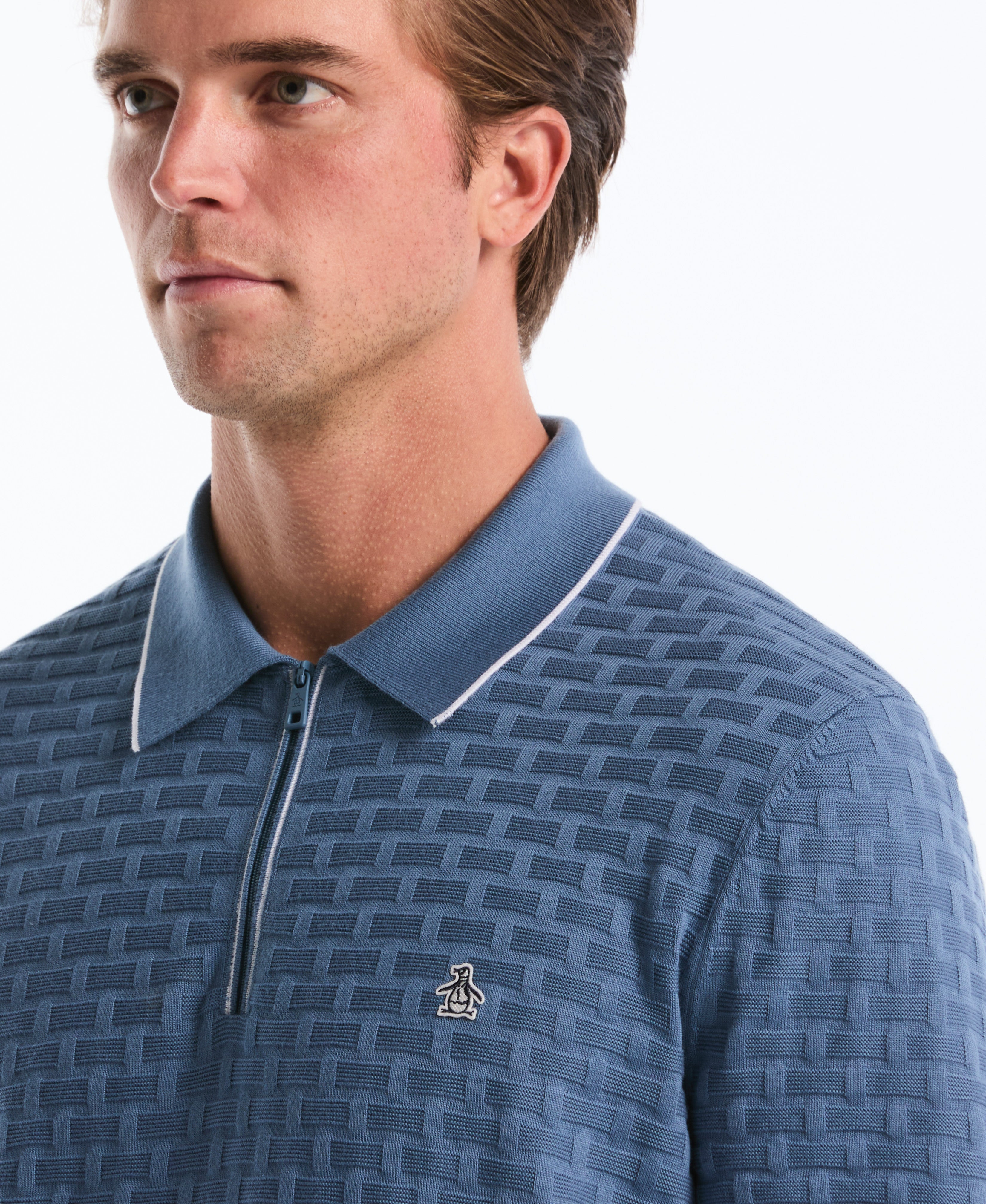 Links Quarter Zip Sweater Polo – Original Penguin US