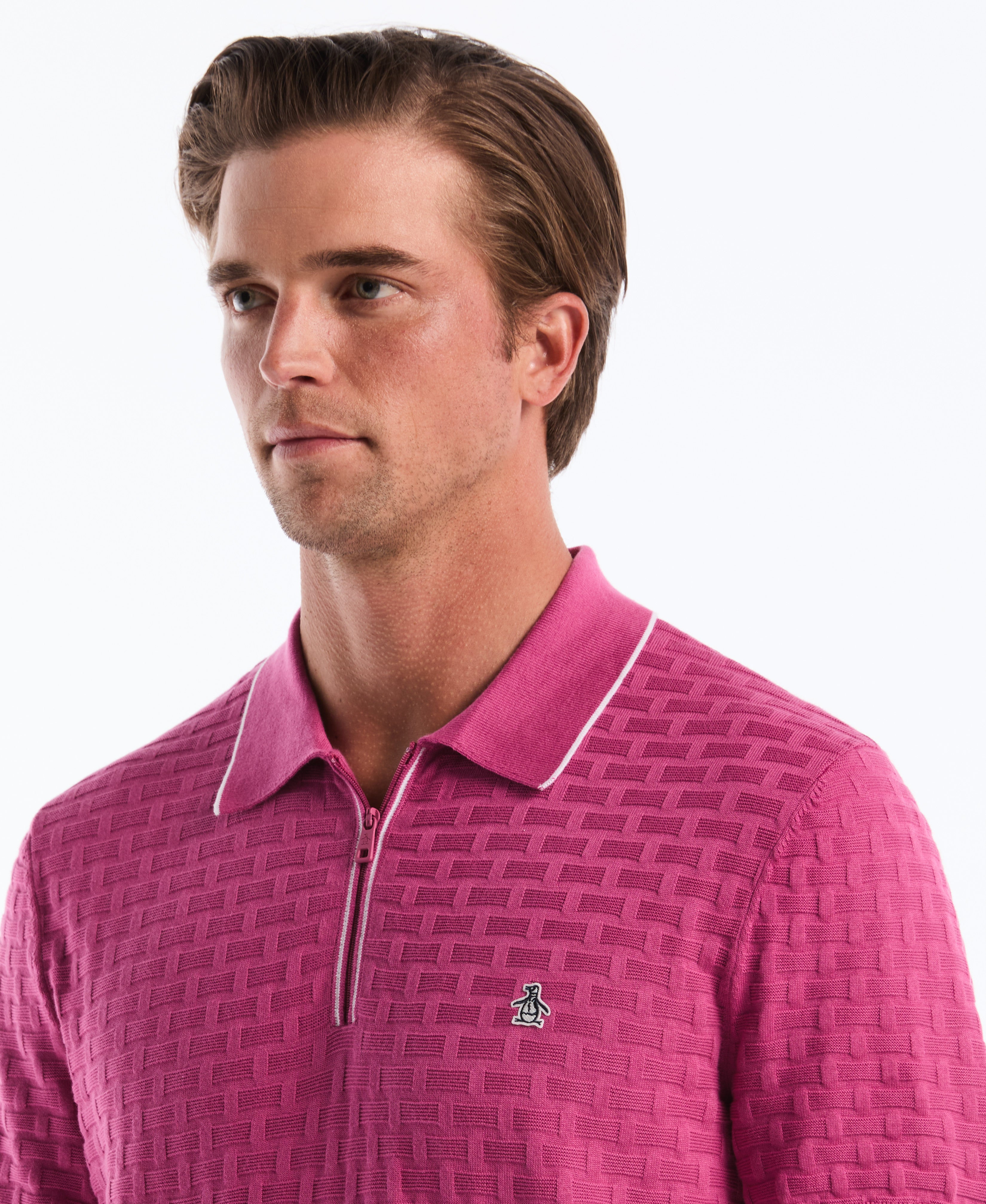 Links Quarter Zip Sweater Polo – Original Penguin US
