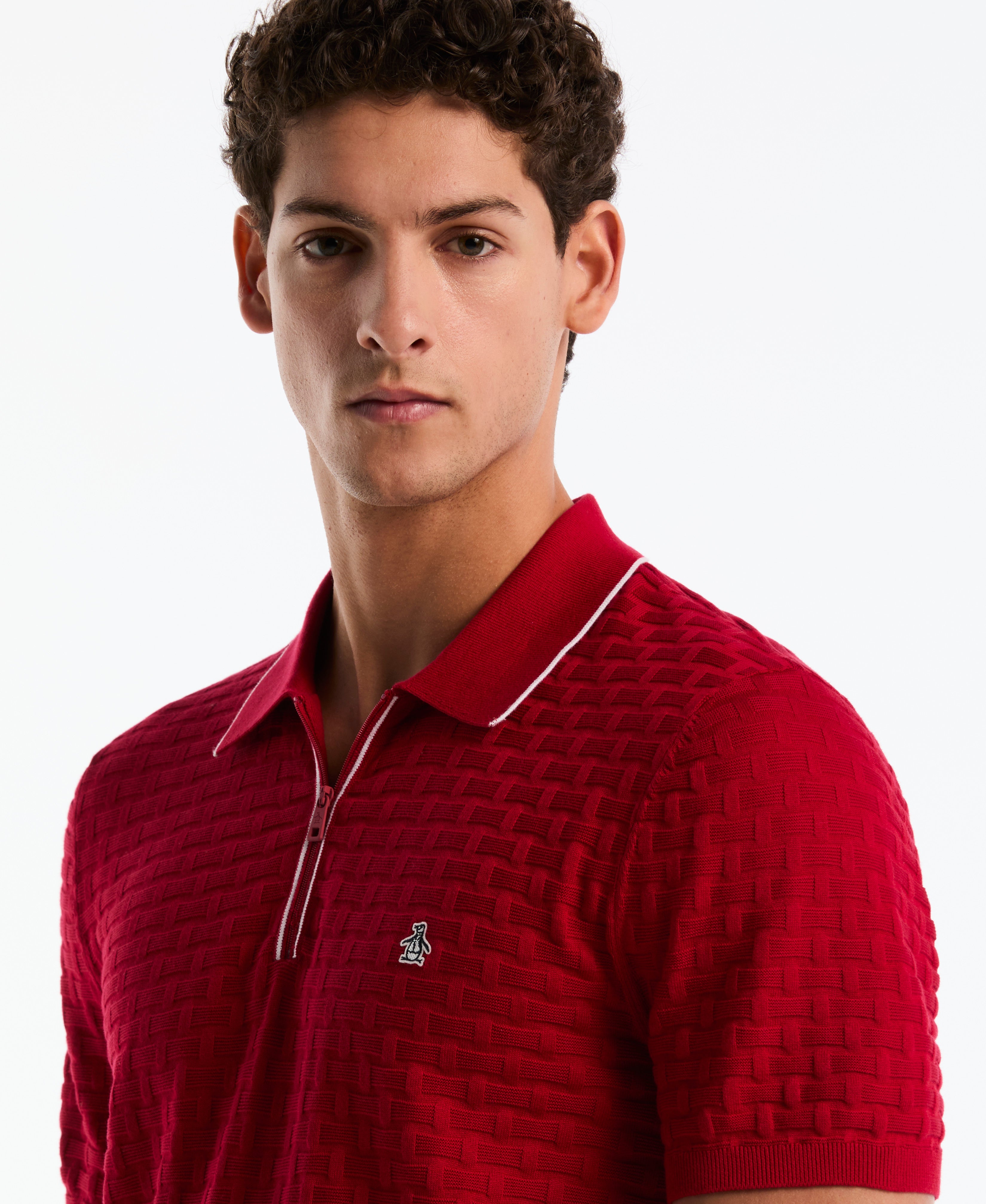 Links Quarter Zip Sweater Polo – Original Penguin US