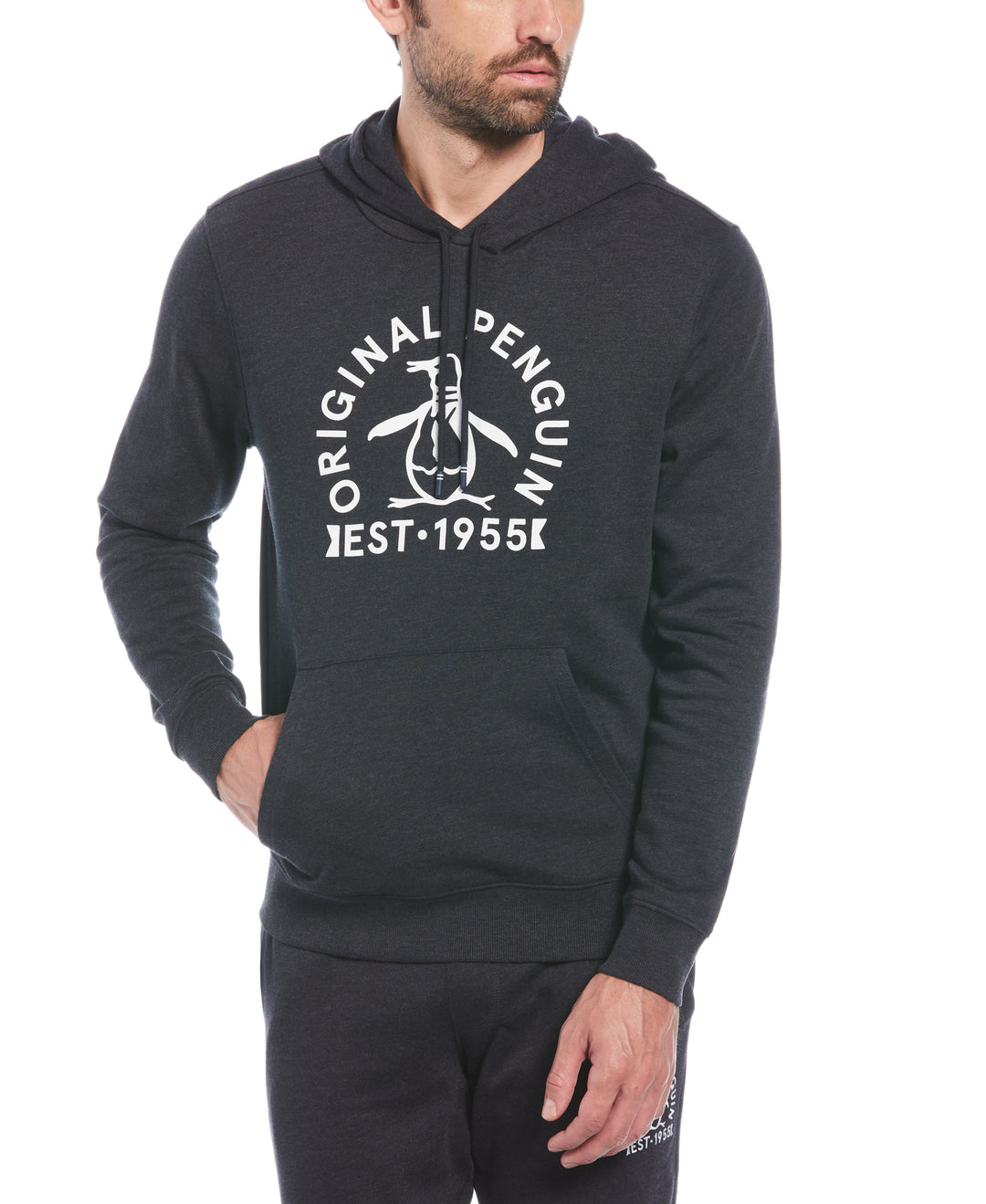 Logo Fleece Hoodie (Navy Heather) 