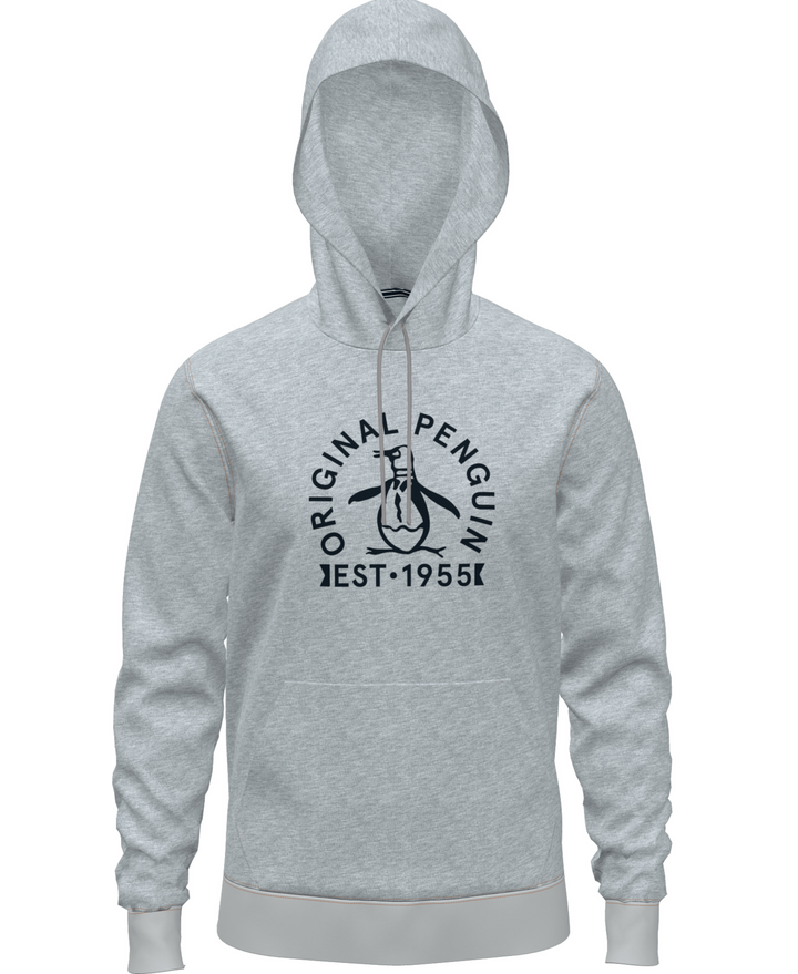 Logo Fleece Hoodie (Rain Heather) 