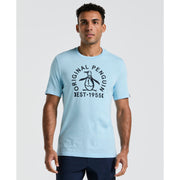 Logo Tee-Tees-Cool Blue-XS-Original Penguin