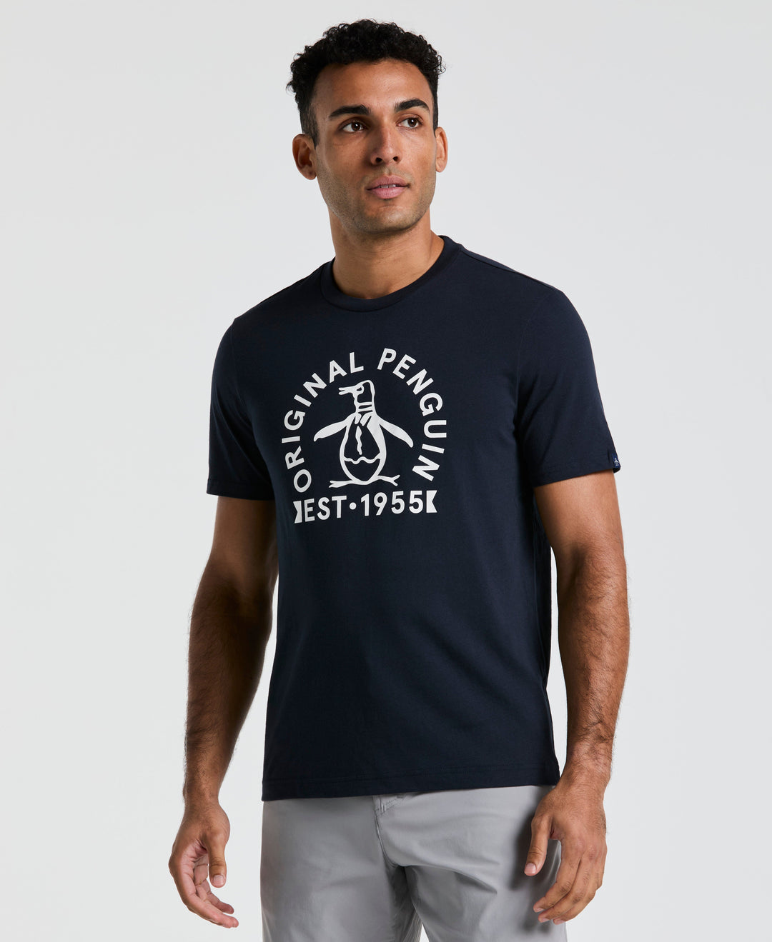 Logo Tee-Tees-Dark Sapphire-XS-Original Penguin