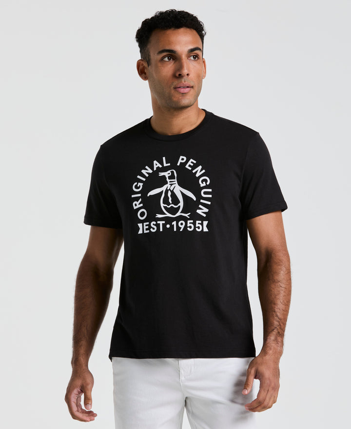 Logo Tee-Tees-True Black-XS-Original Penguin