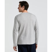 Long Sleeve Henley Shirt (Pearl Grey Heather) 