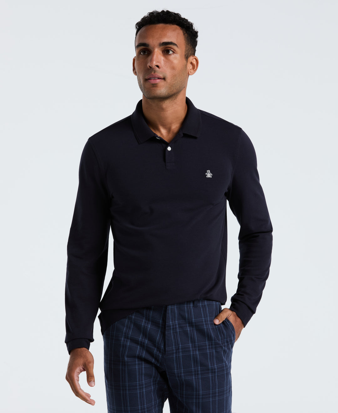 Cotton Pique Tennis Polo (Dark Sapphire) 