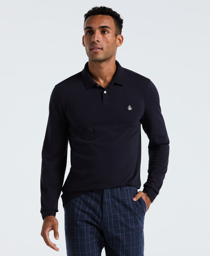 Cotton Pique Tennis Polo (Dark Sapphire) 