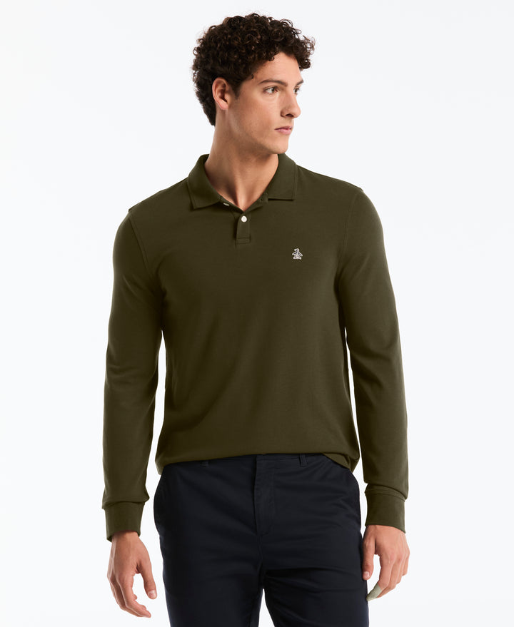 Cotton Pique Tennis Polo (Dusty Olive) 