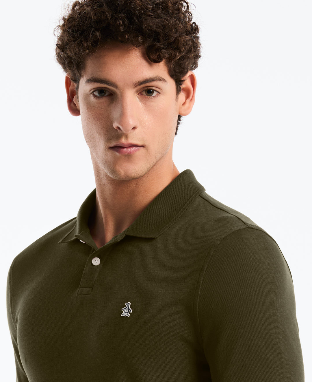 Cotton Pique Tennis Polo (Dusty Olive) 