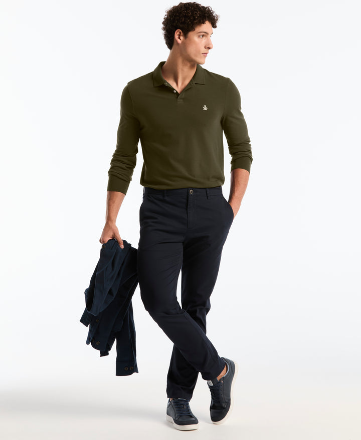Cotton Pique Tennis Polo (Dusty Olive) 