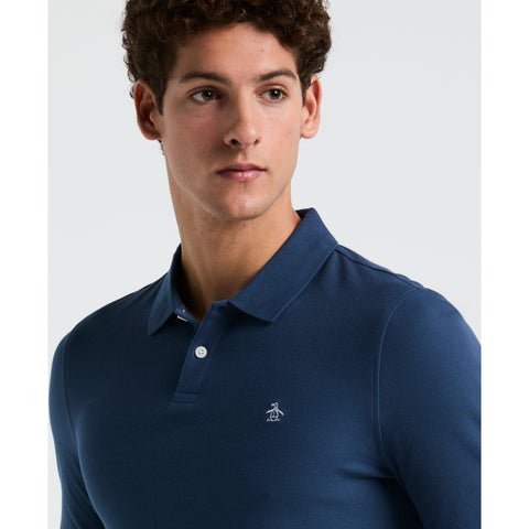 Long Sleeve Pique Polo | Original Penguin US