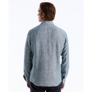 Long Sleeve Washed Linen Shirt-Shirts-Original Penguin