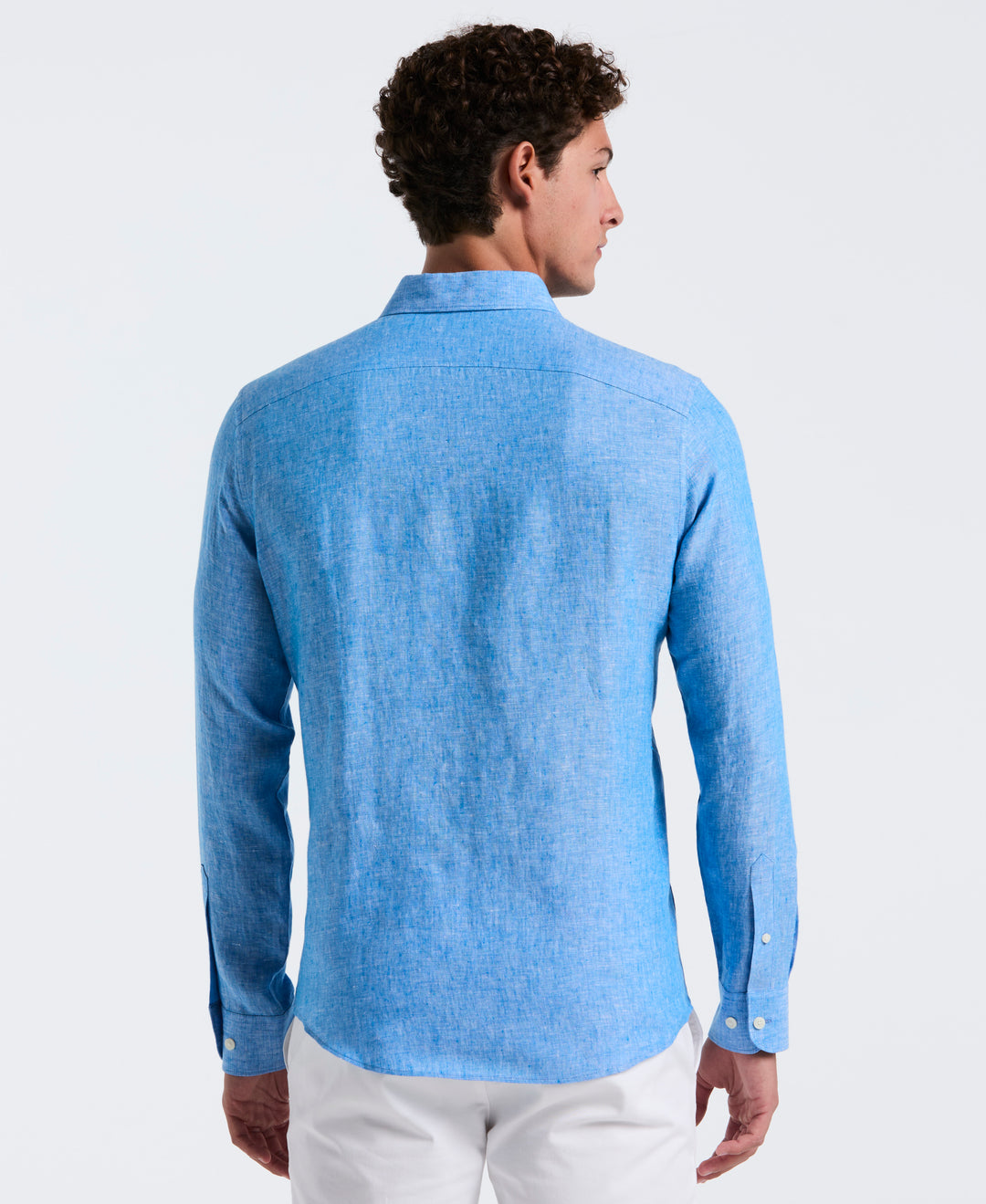 Washed Linen Shirt (Indigo Bunting) 