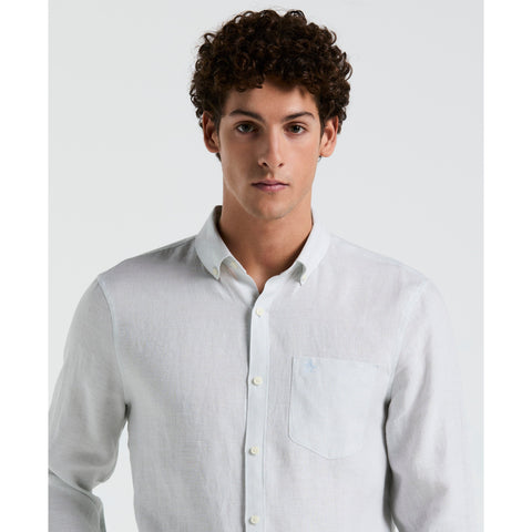Washed Linen Shirt (Ballad Blue) 