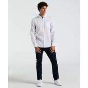 Washed Linen Shirt (Bright White) 