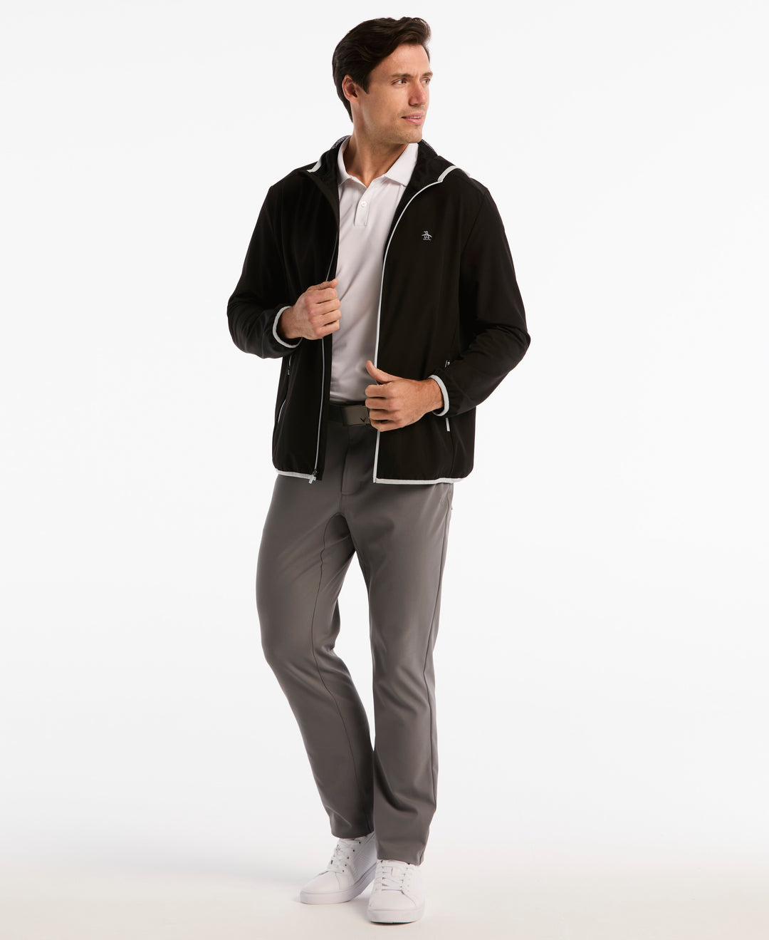 Long Sleeve Wind Jacket-Golf Jackets-Original Penguin