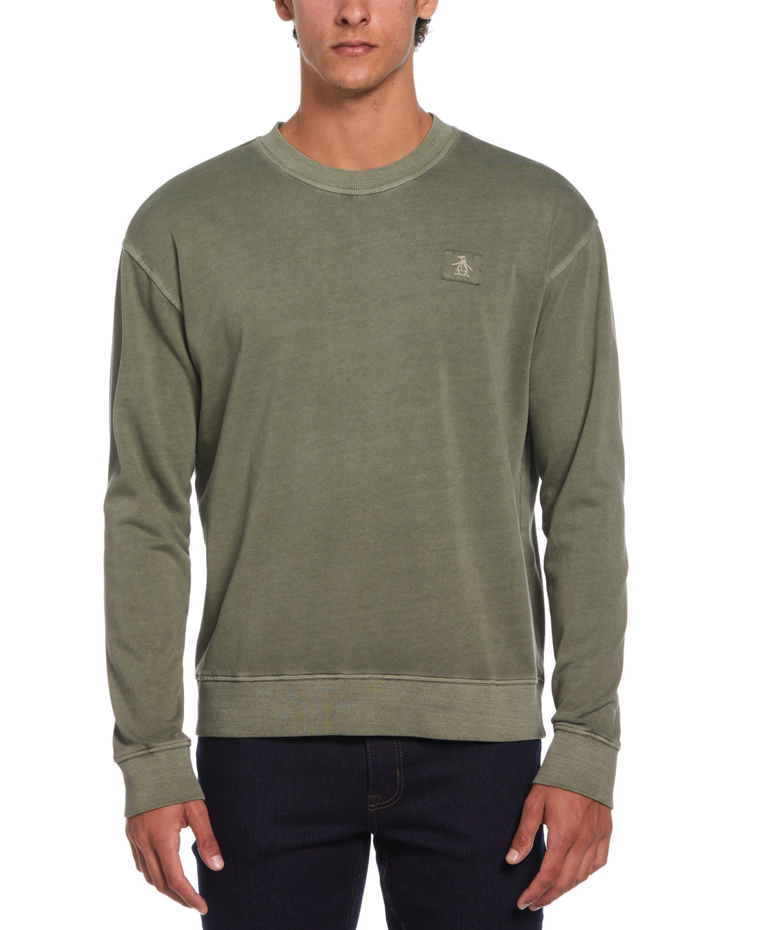 Loop Back Terry Sweatshirt (Dusty Olive) 