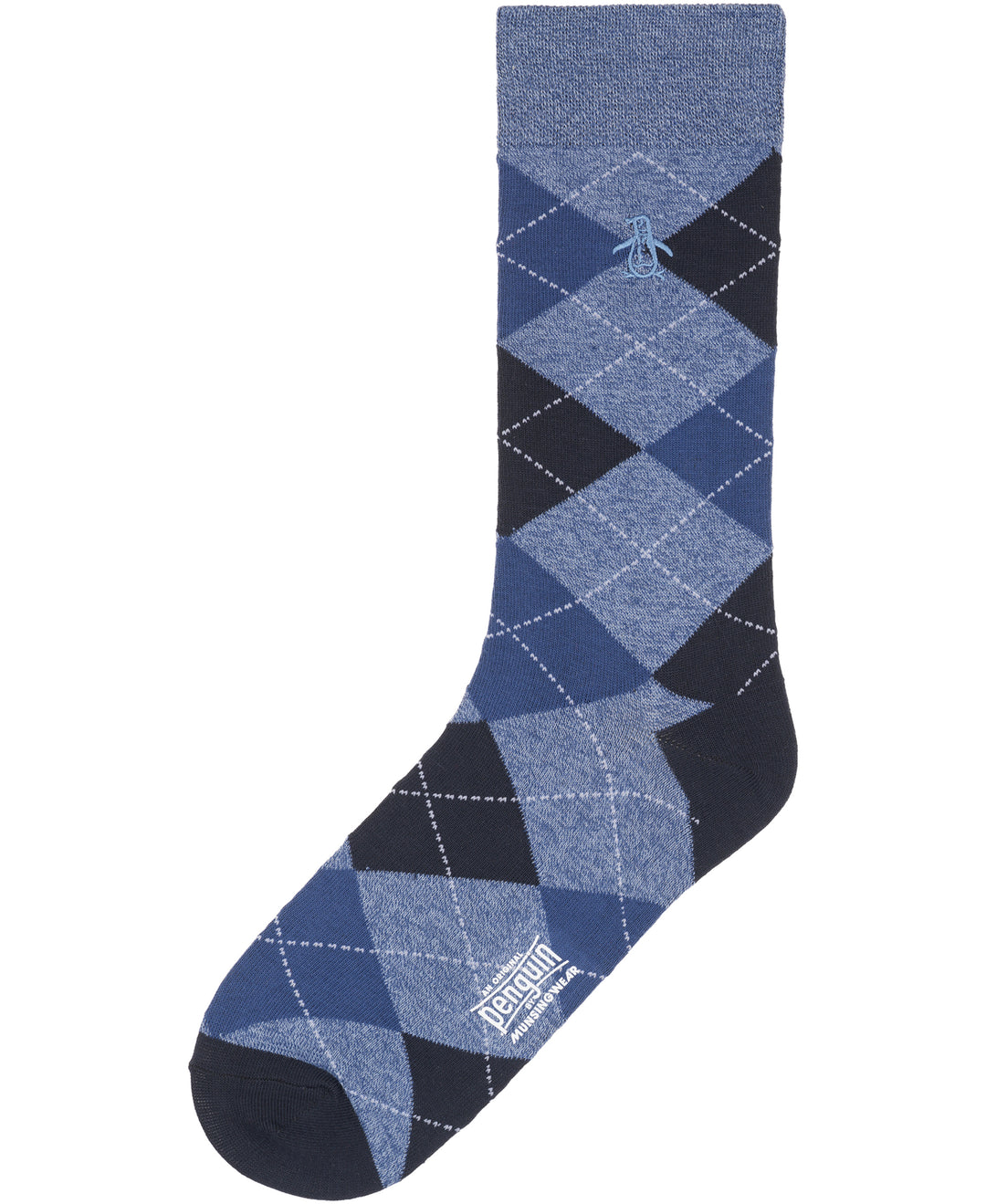Marled Argyle Sock (Slate) 