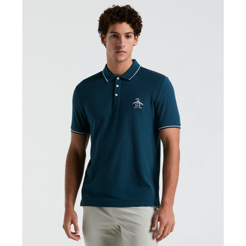 Cotton Pique Mega Pete Polo (Blue Wing Teal) 