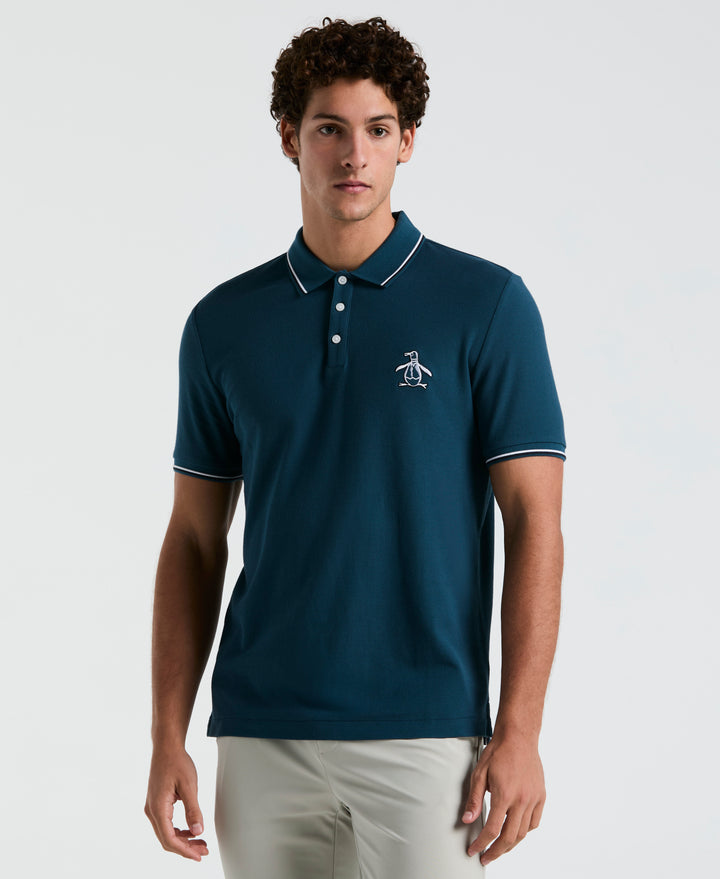 Cotton Pique Mega Pete Polo (Blue Wing Teal) 