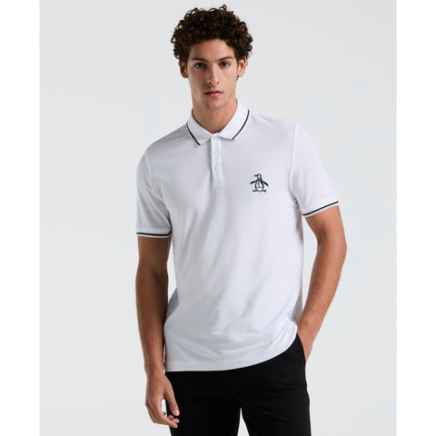 Cotton Pique Mega Pete Polo (Bright White) 