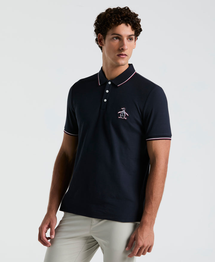 Mega Pete Pique Polo (Dark Sapphire) 