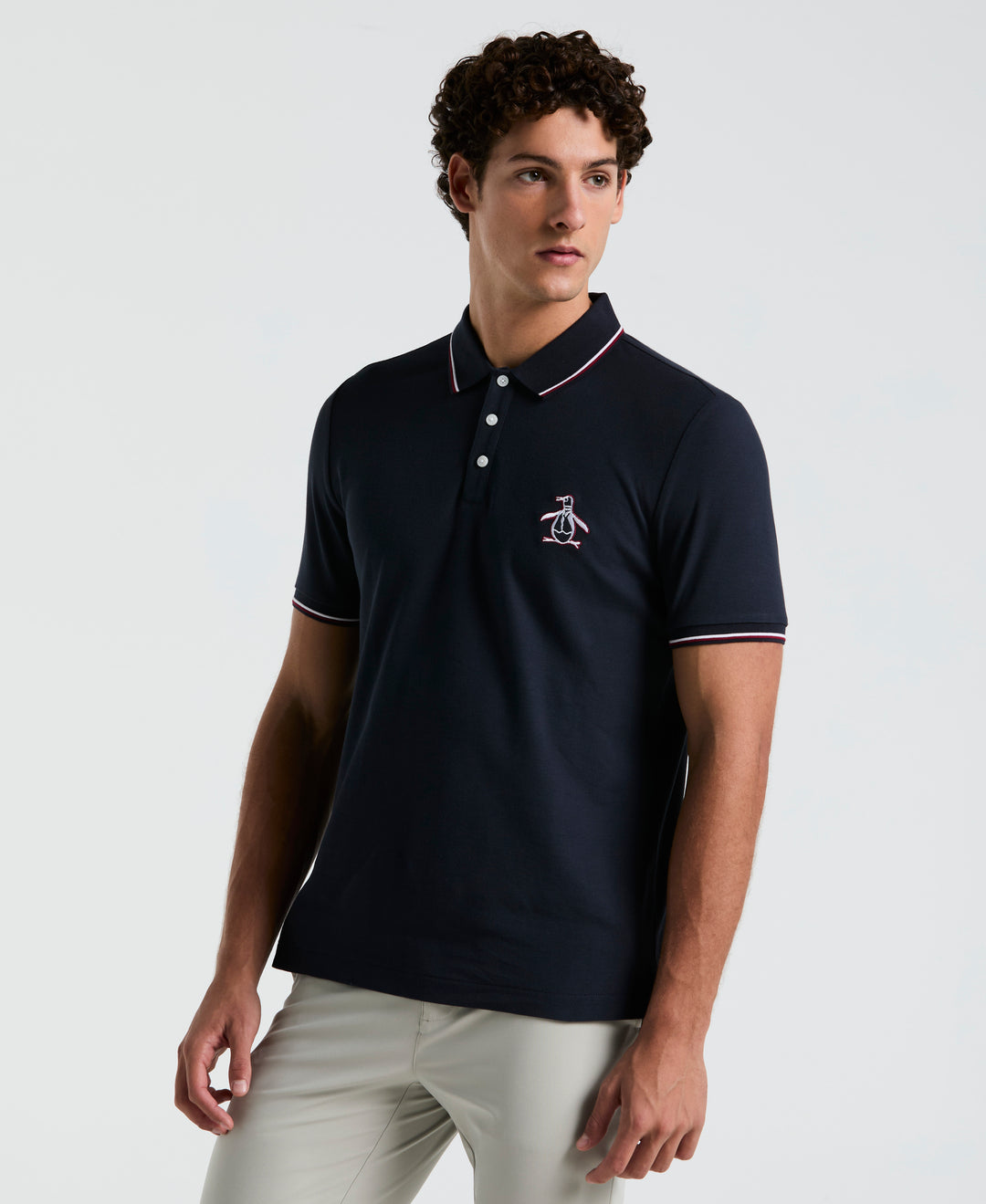 Mega Pete Pique Polo (Dark Sapphire) 