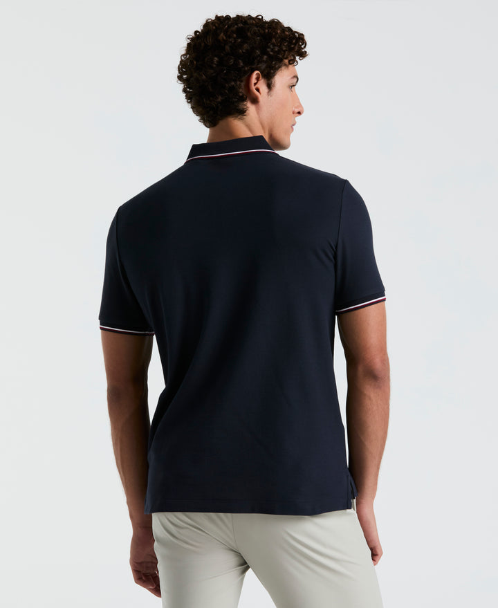 Mega Pete Pique Polo (Dark Sapphire) 