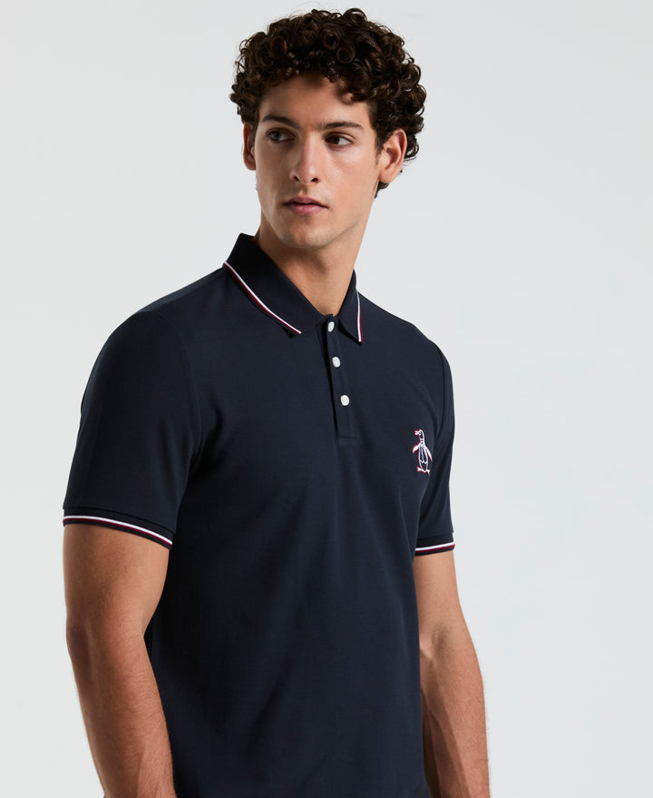 Mega Pete Pique Polo (Dark Sapphire) 