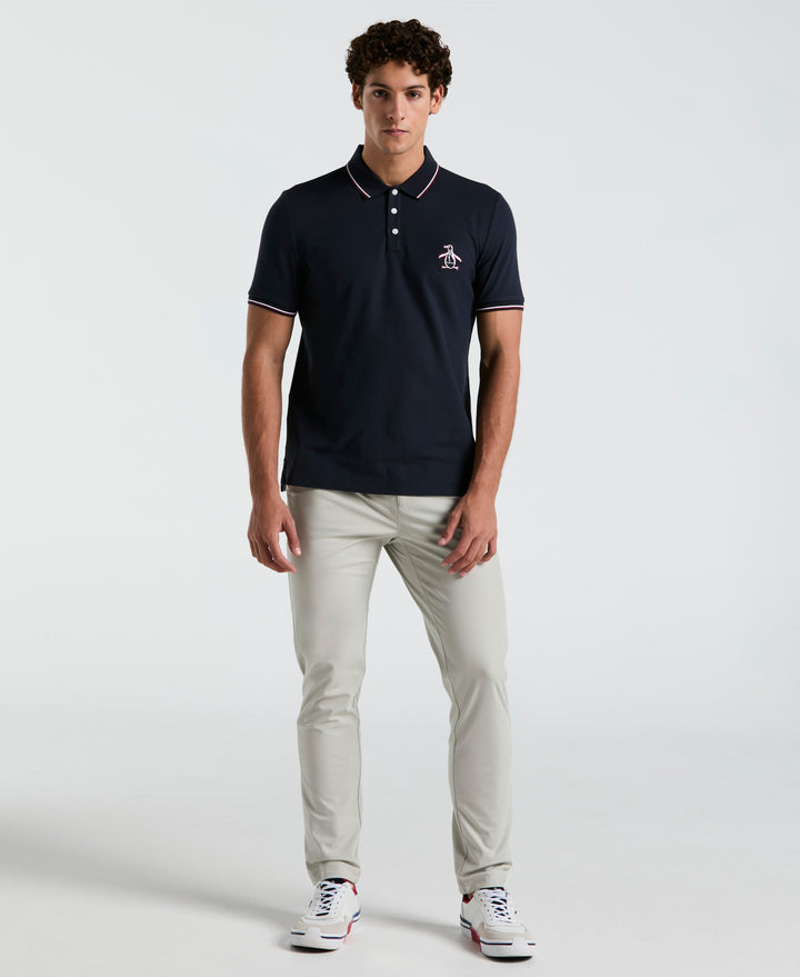 Mega Pete Pique Polo (Dark Sapphire) 