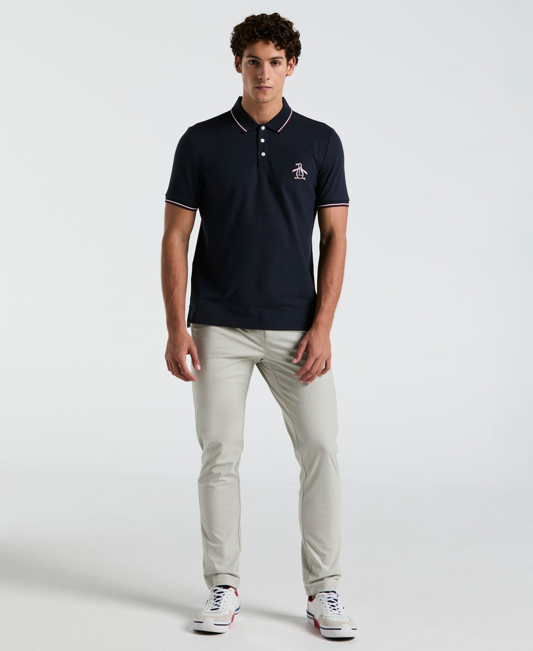 Mega Pete Pique Polo (Dark Sapphire) 