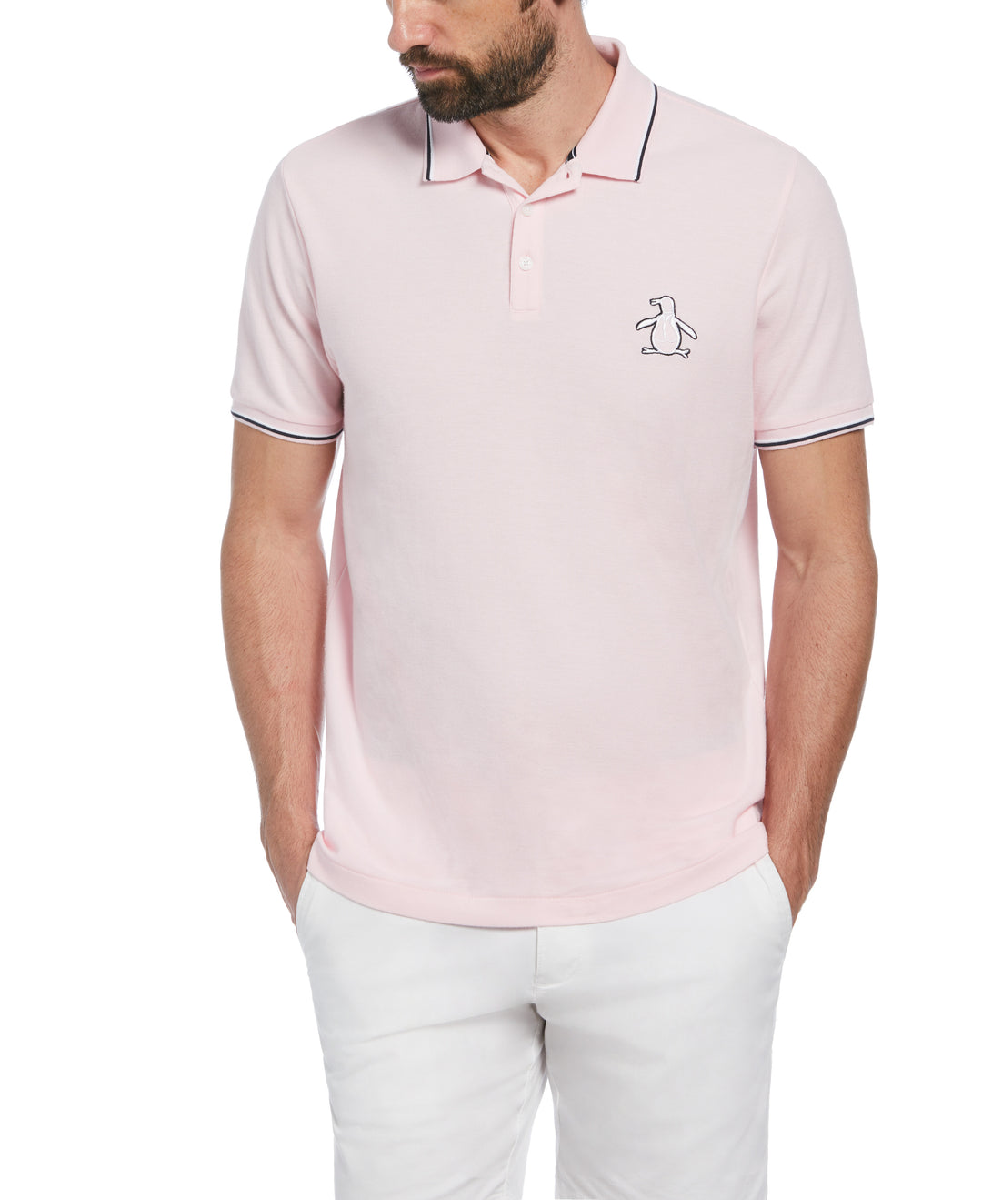 Mega Pete Pique Polo (Parfait Pink) 