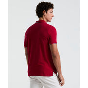 Cotton Pique Mega Pete Polo (Red) 