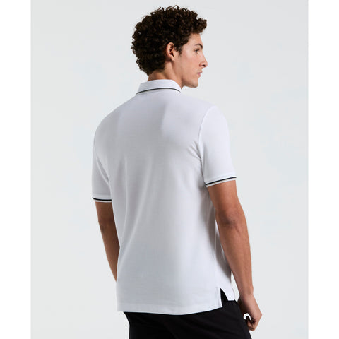 Cotton Pique Mega Pete Polo (Bright White) 