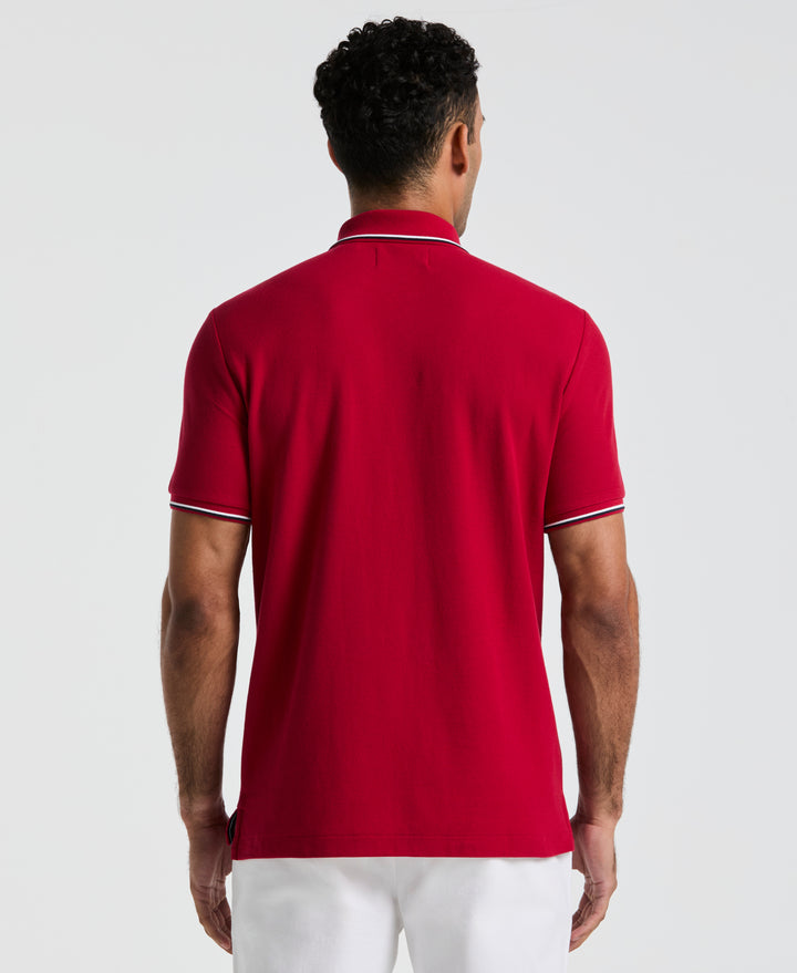 Cotton Pique Mega Pete Polo (Red) 