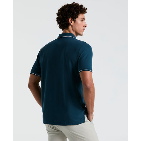 Cotton Pique Mega Pete Polo (Blue Wing Teal) 