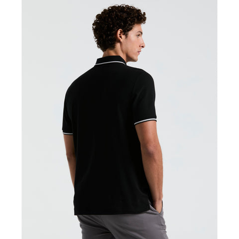 Cotton Pique Mega Pete Polo (True Black) 