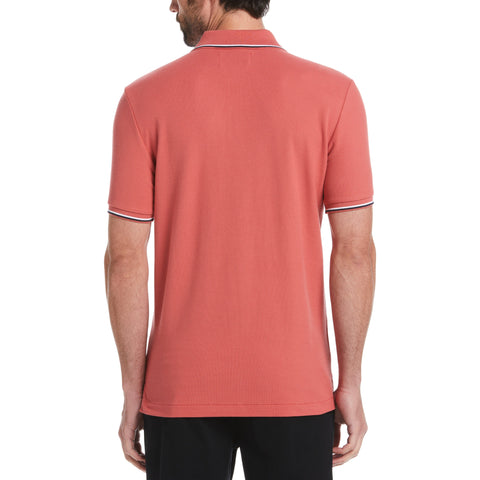 Cotton Pique Mega Pete Polo (Mineral Red) 