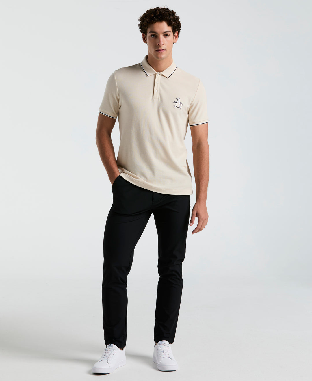 Cotton Pique Mega Pete Polo (Birch) 