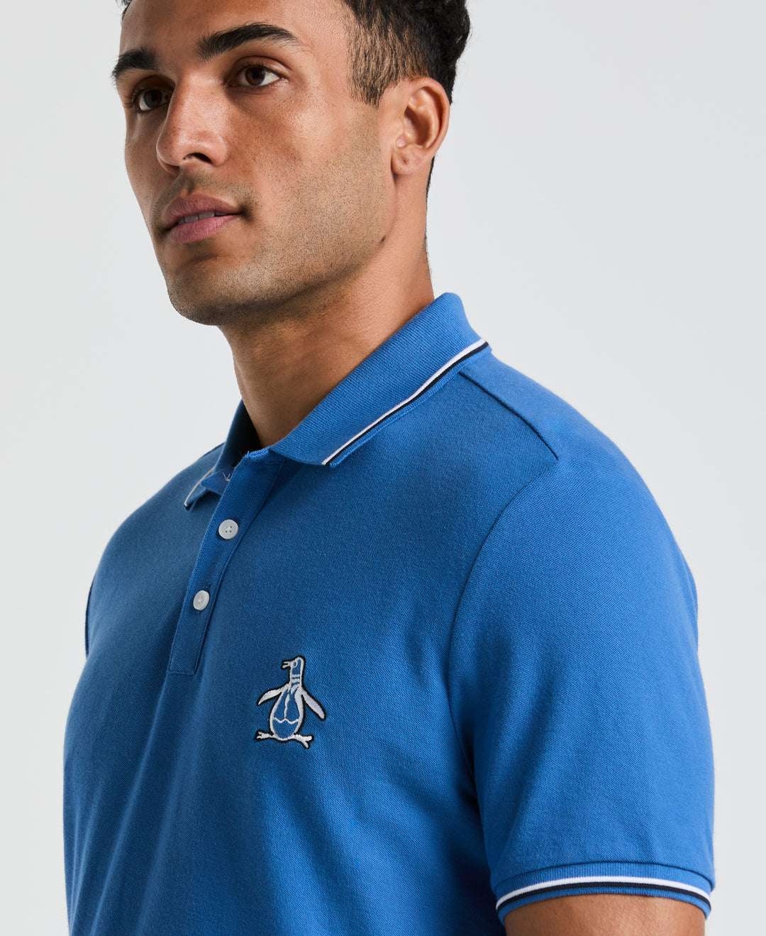 Cotton Pique Mega Pete Polo (Star Sapphire) 