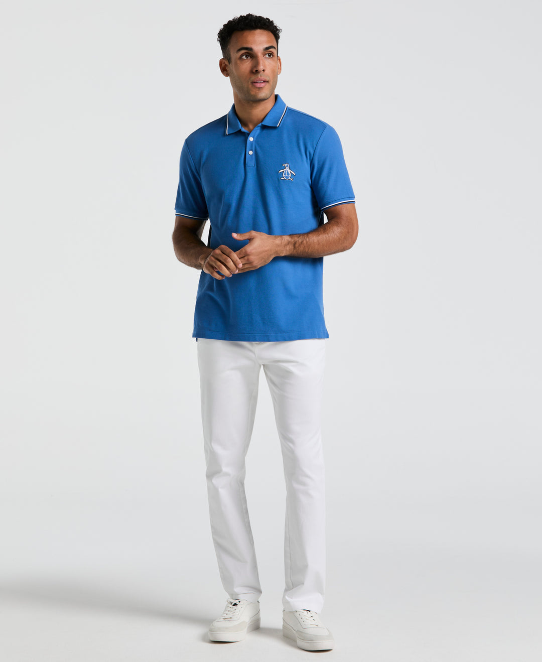 Cotton Pique Mega Pete Polo (Star Sapphire) 