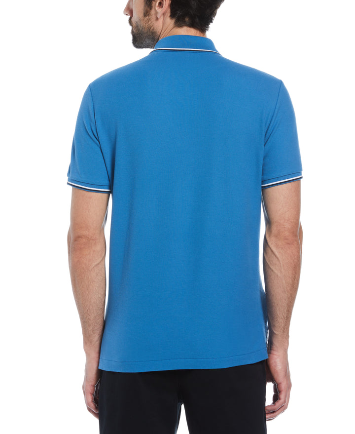 Cotton Pique Mega Pete Polo (Vallarta Blue) 