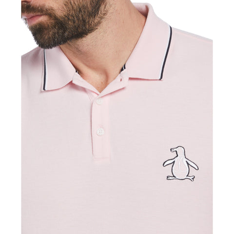 Cotton Pique Mega Pete Polo (Parfait Pink) 