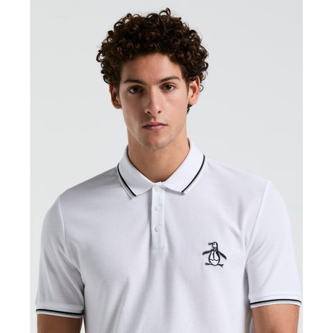 Cotton Pique Mega Pete Polo (Bright White) 