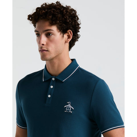 Cotton Pique Mega Pete Polo (Blue Wing Teal) 
