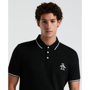 Cotton Pique Mega Pete Polo (True Black) 