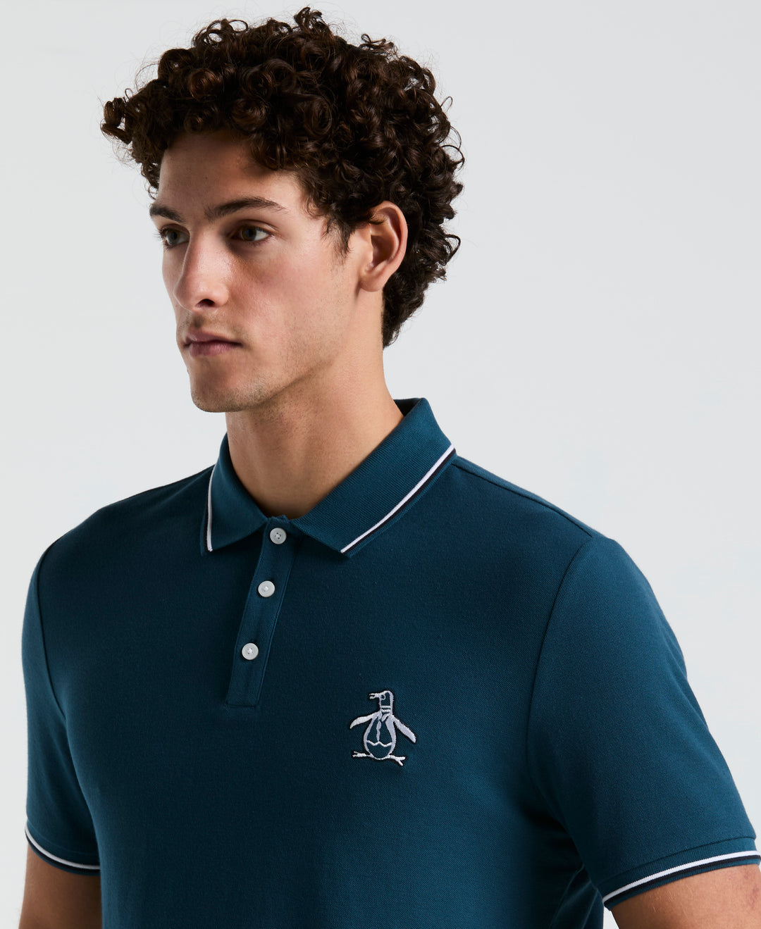 Cotton Pique Mega Pete Polo (Blue Wing Teal) 