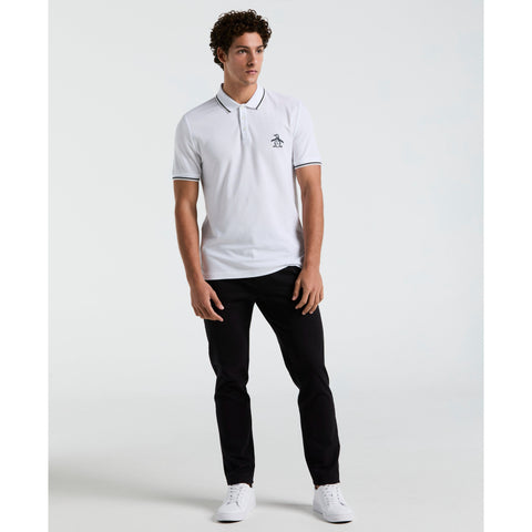 Cotton Pique Mega Pete Polo (True Black) 